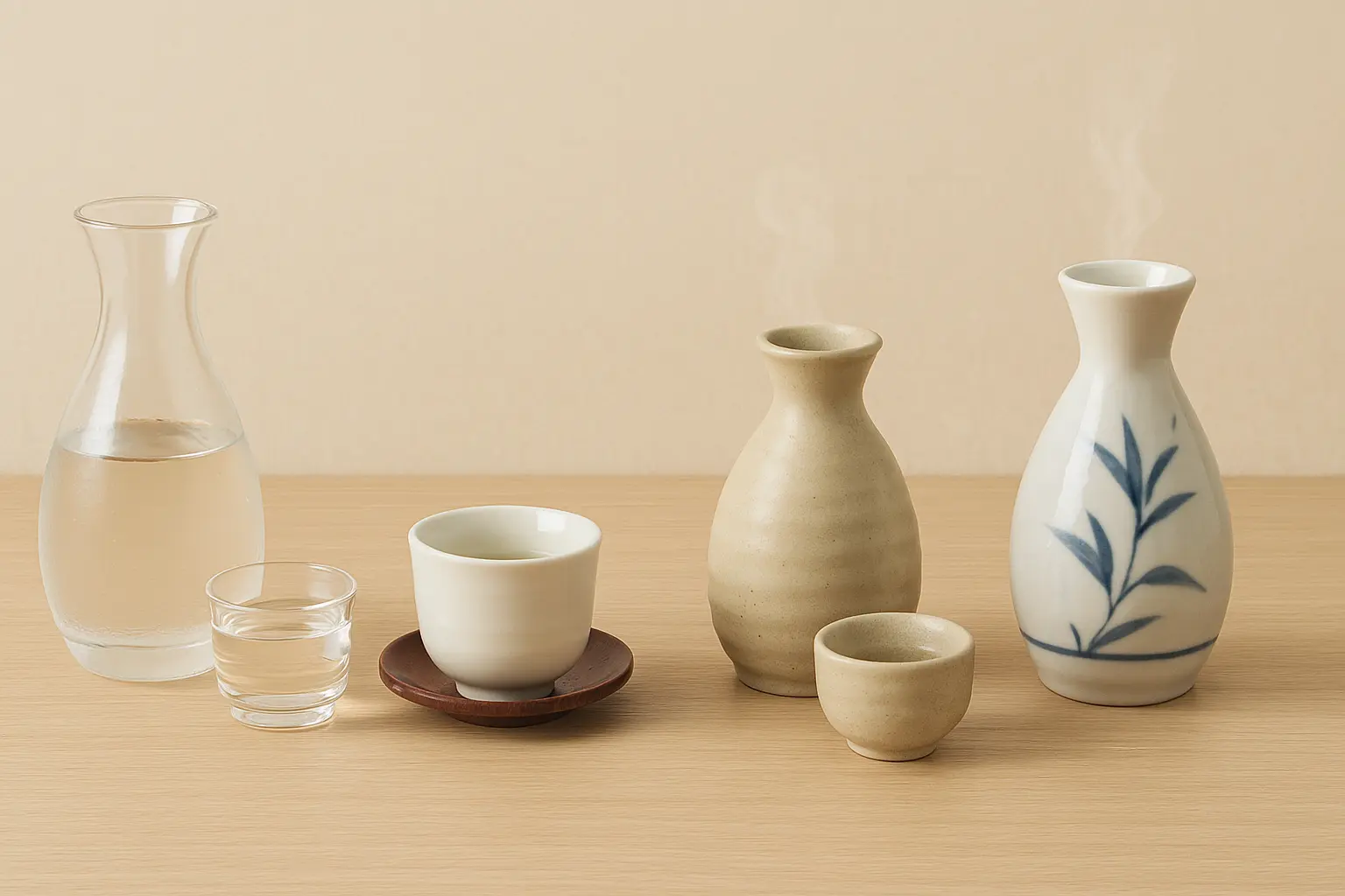 Comment boire le saké japonais (température et récipients)