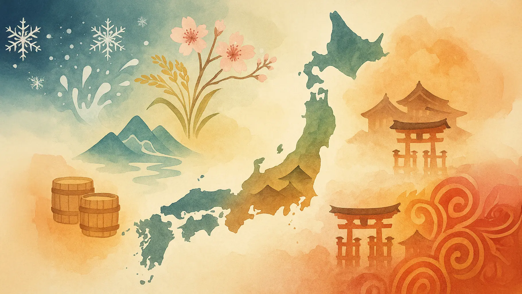 Styles Régionaux de Saké à Travers le Japon