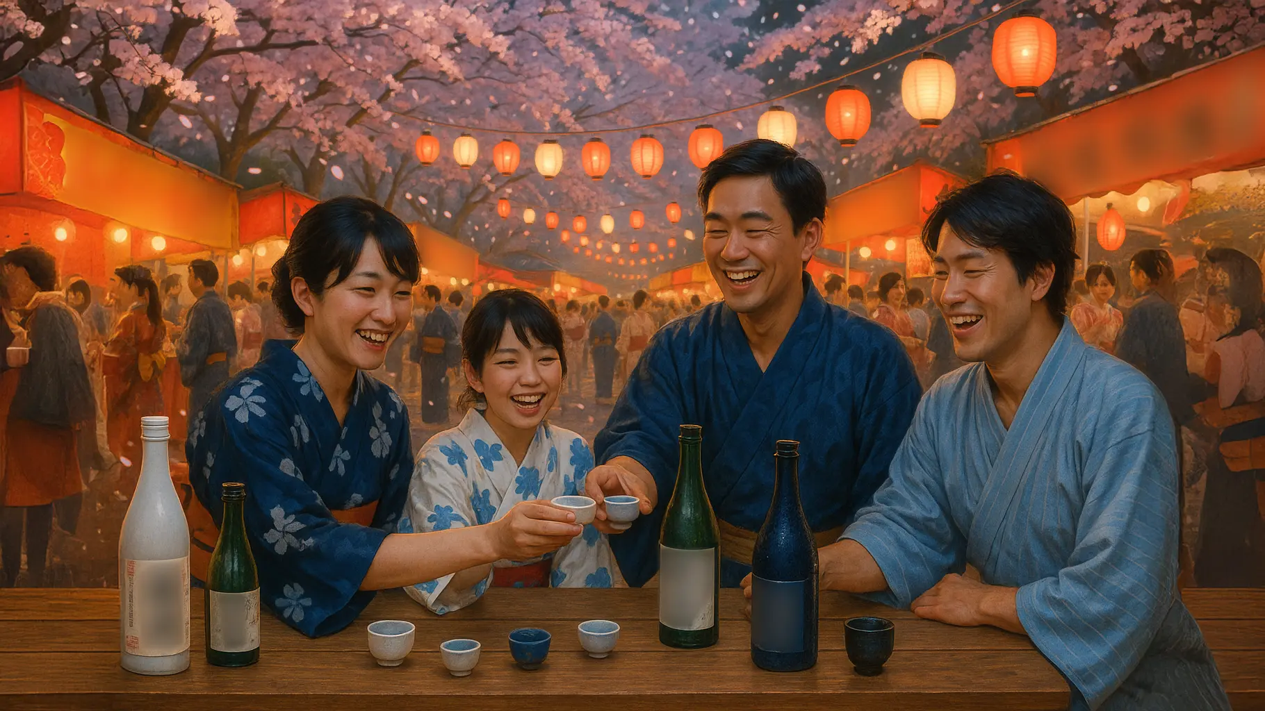 Saké et Festivals : Une Coupe Reliant Cœurs et Saisons